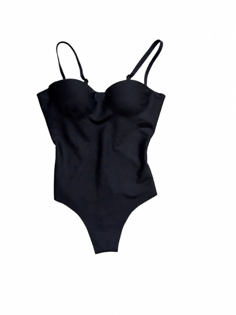 SKIMS Body Molded Underwire Thong Bodysuit Onyx Black XS NWOT Shapewear